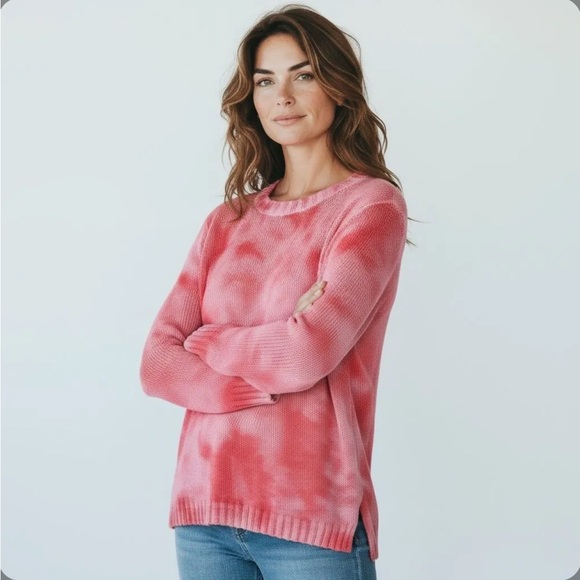 Wooden Ships Sweaters - Sz S/M Wooden Ships NWOT $135 MSRP  Pink Tie Dye Sweater